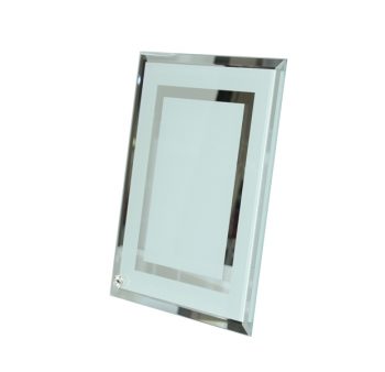 Glass  Frame with Text Option