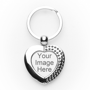 Engraved Heart Keychain