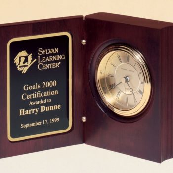 Book Clock with Free Engraving