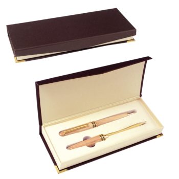 MAPLE DESK GIFT SET WITH PEN/LETTER OPENER